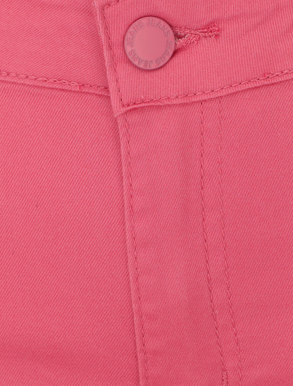 Jean skinny uni grande taille - Rose - 3