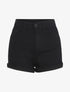 Short uni coupe droite - Noir - 5
