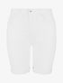 Bermuda push up uni coupe droite - Blanc - 1