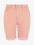 Bermuda push up uni coupe droite - Rose - 5