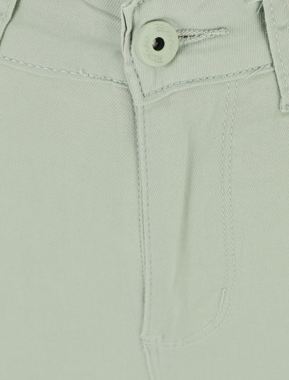 Jean uni coupe slim - Vert d&