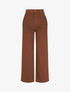 Jean large coupe droite - Marron - 1