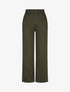 Jean droite taille haute uni - Kaki - 1