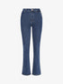 Jean à boutons décoratifs coupe bootcut - Bleu - 1