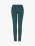 Jean effet froissé coupe slim - Vert émeraude - 1