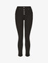 Jean taille haute effet froissé coupe slim - Noir - 4
