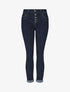 Jean à taille haute coupe mom fit - Bleu - 1