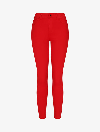 Jean uni push up coupe skinny - Rouge - 5