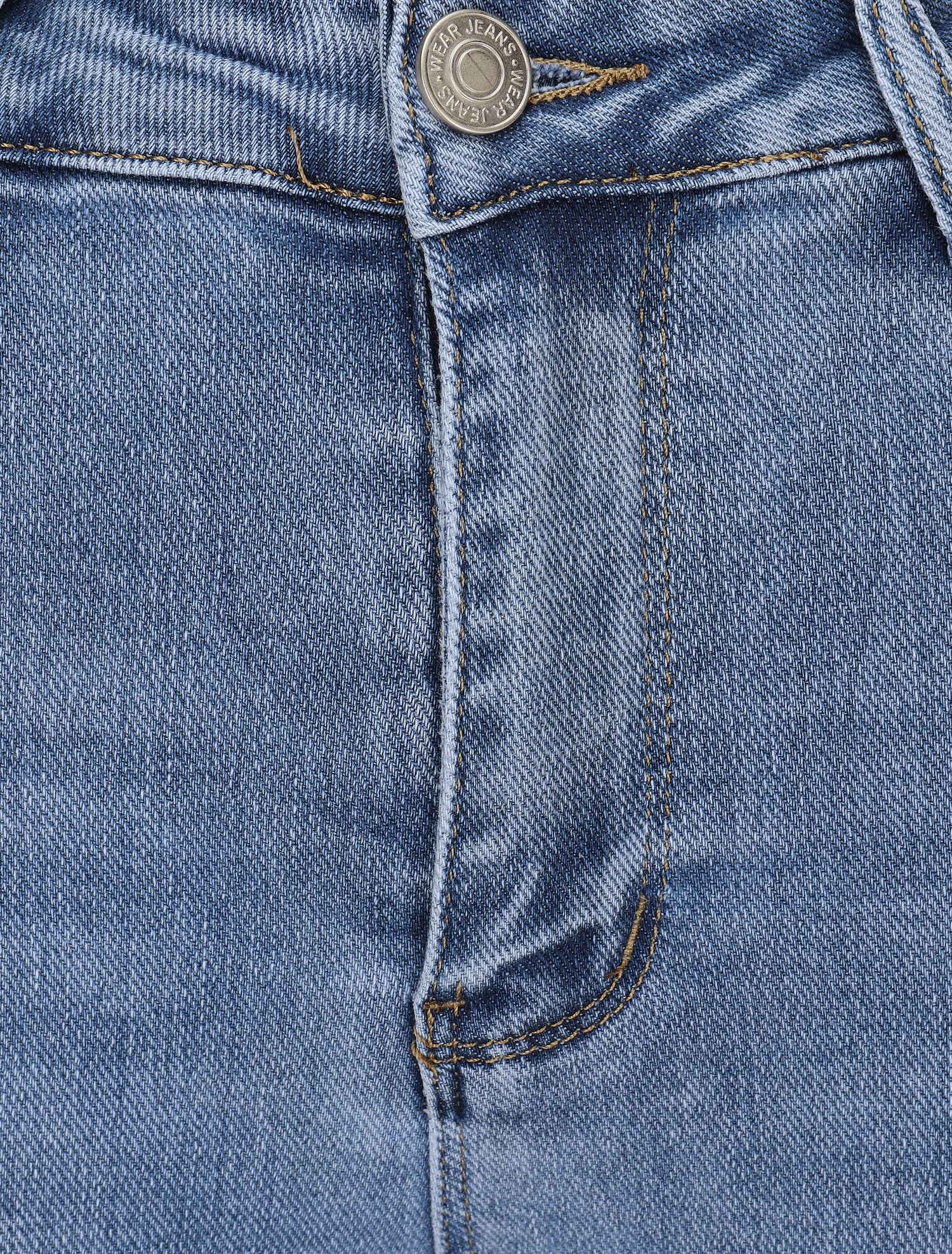 Jean push up et délavé coupe skinny - Bleu - 3