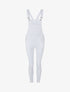 Salopette taille basse coupe skinny - Blanc - 1