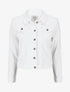 Veste unie coupe droite - Blanc - 5