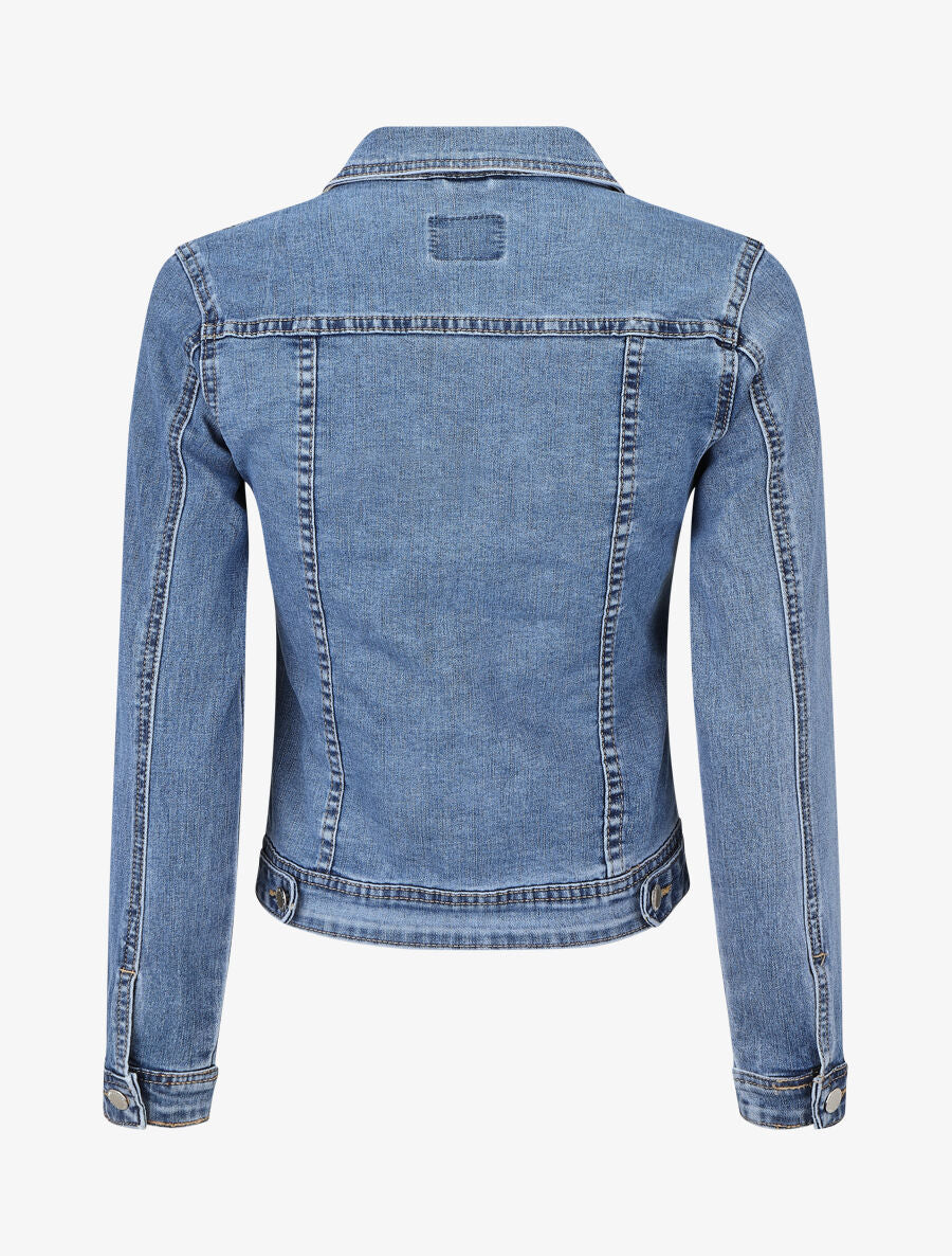 Veste basique en jean - Bleu - 2