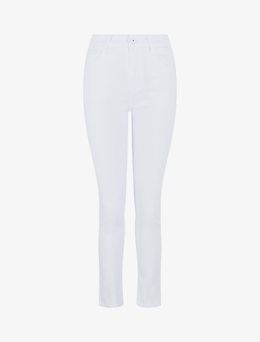 Jean slim taille standard - Blanc - 1