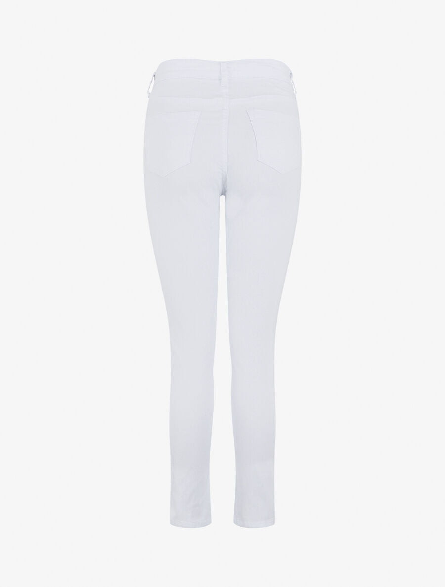Jean slim taille standard - Blanc - 2