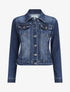 Veste en jean ajustée - Bleu - 5