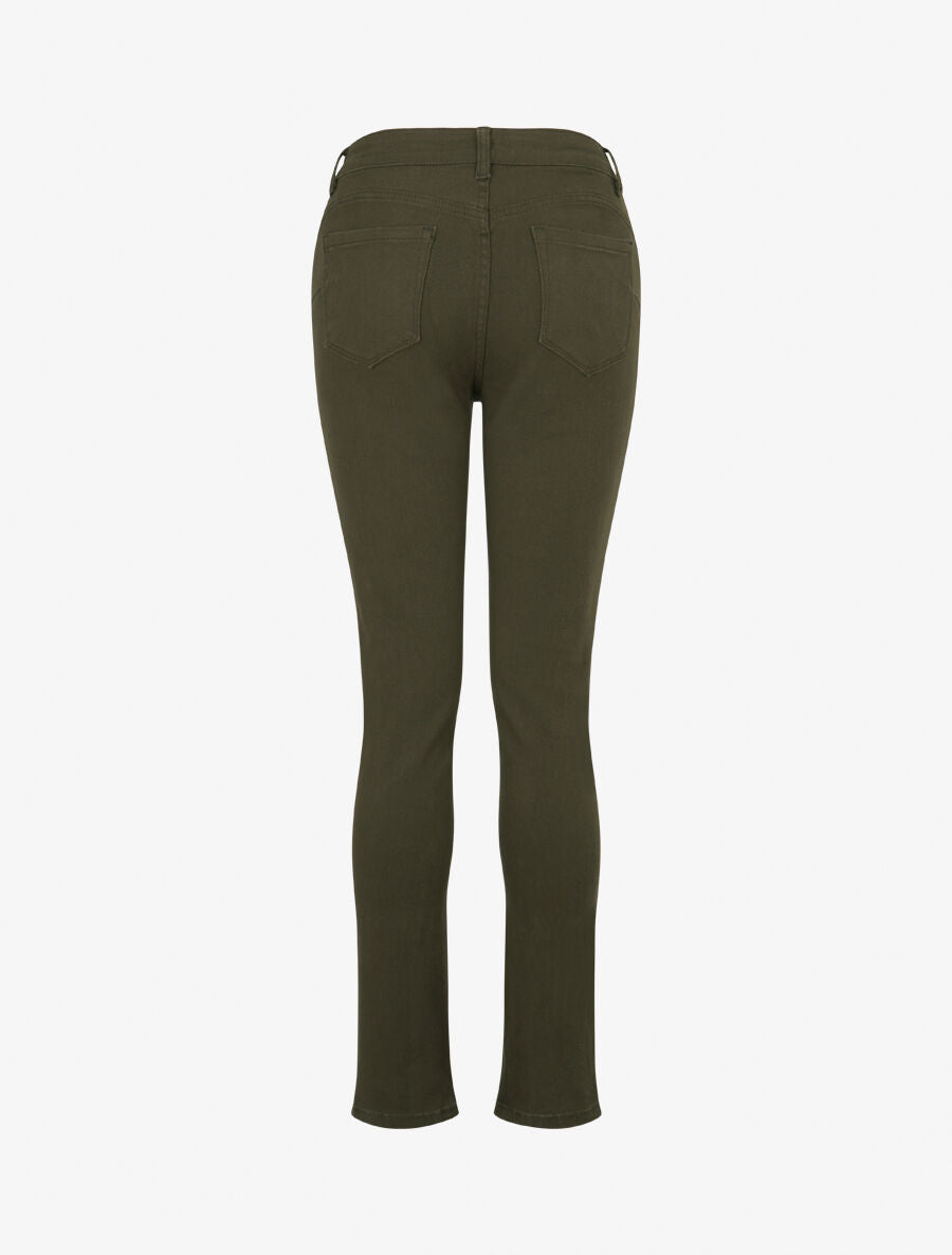 Jean slim push-up basique - Kaki - 2