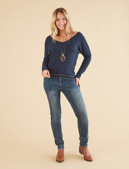 Jean slim casual délavé - Bleu stone - 4