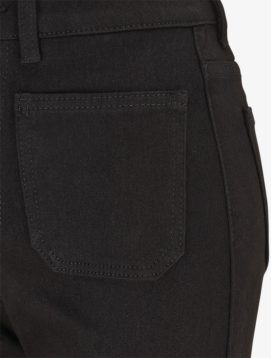 Jean wide leg uni coupe droite - Noir - 3