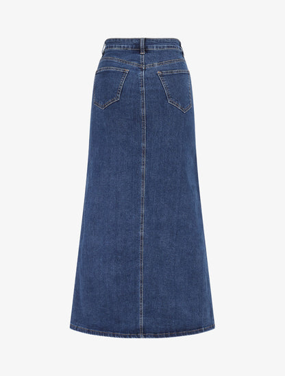 Jupe coupe flare - Bleu - 2