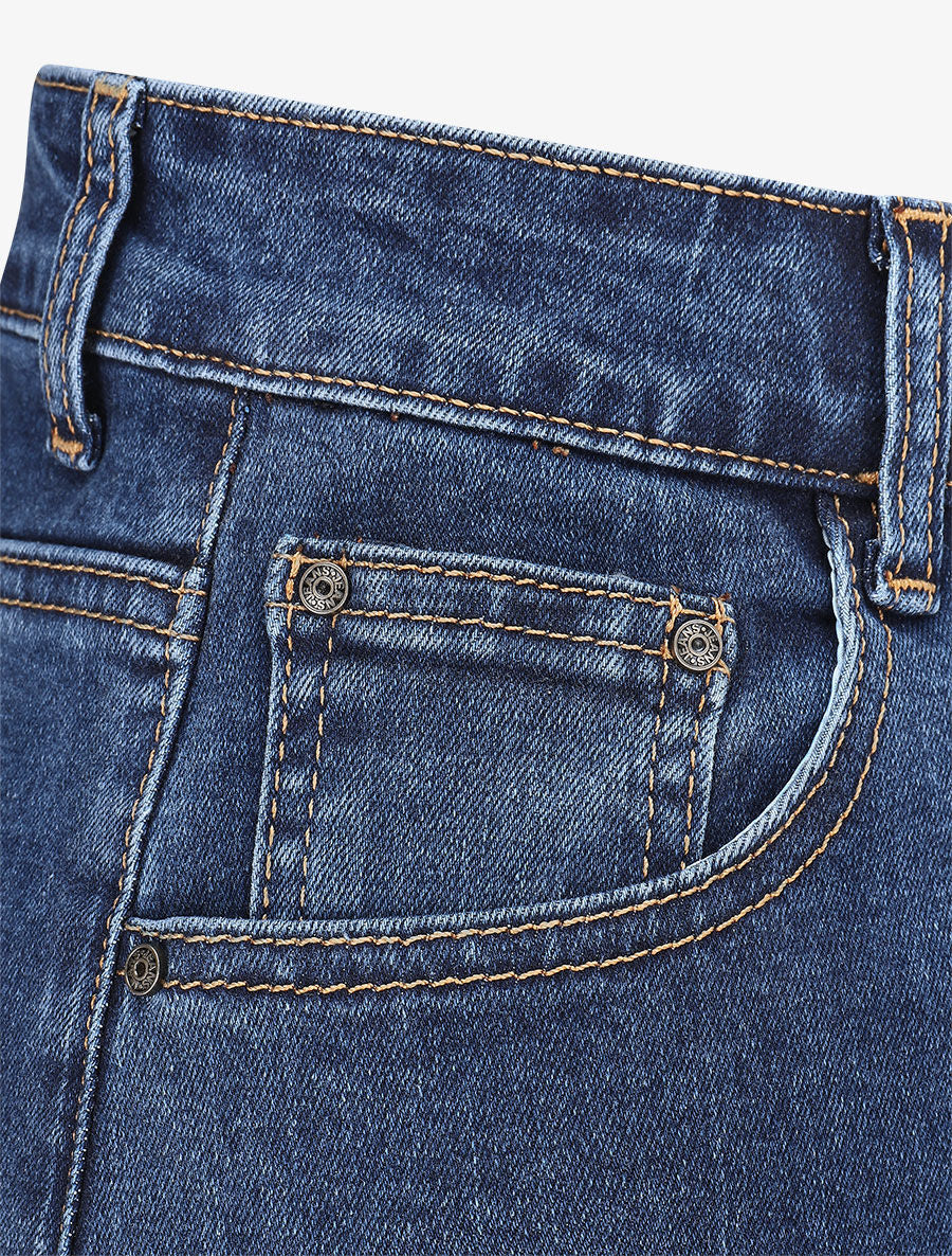 Jupe coupe flare - Bleu - 3