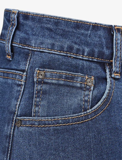 Jupe coupe flare - Bleu - 3