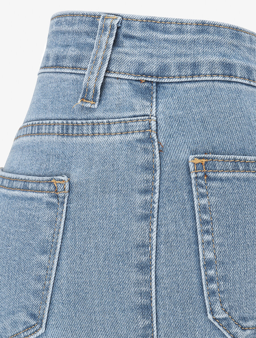 Jean à 4 poches coupe flare - Bleu - 3