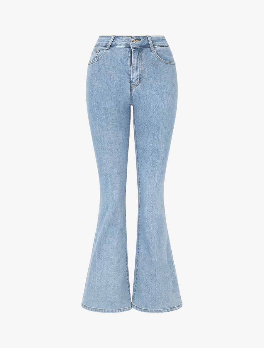 Jean push up coupe flare - Bleu clair - 4