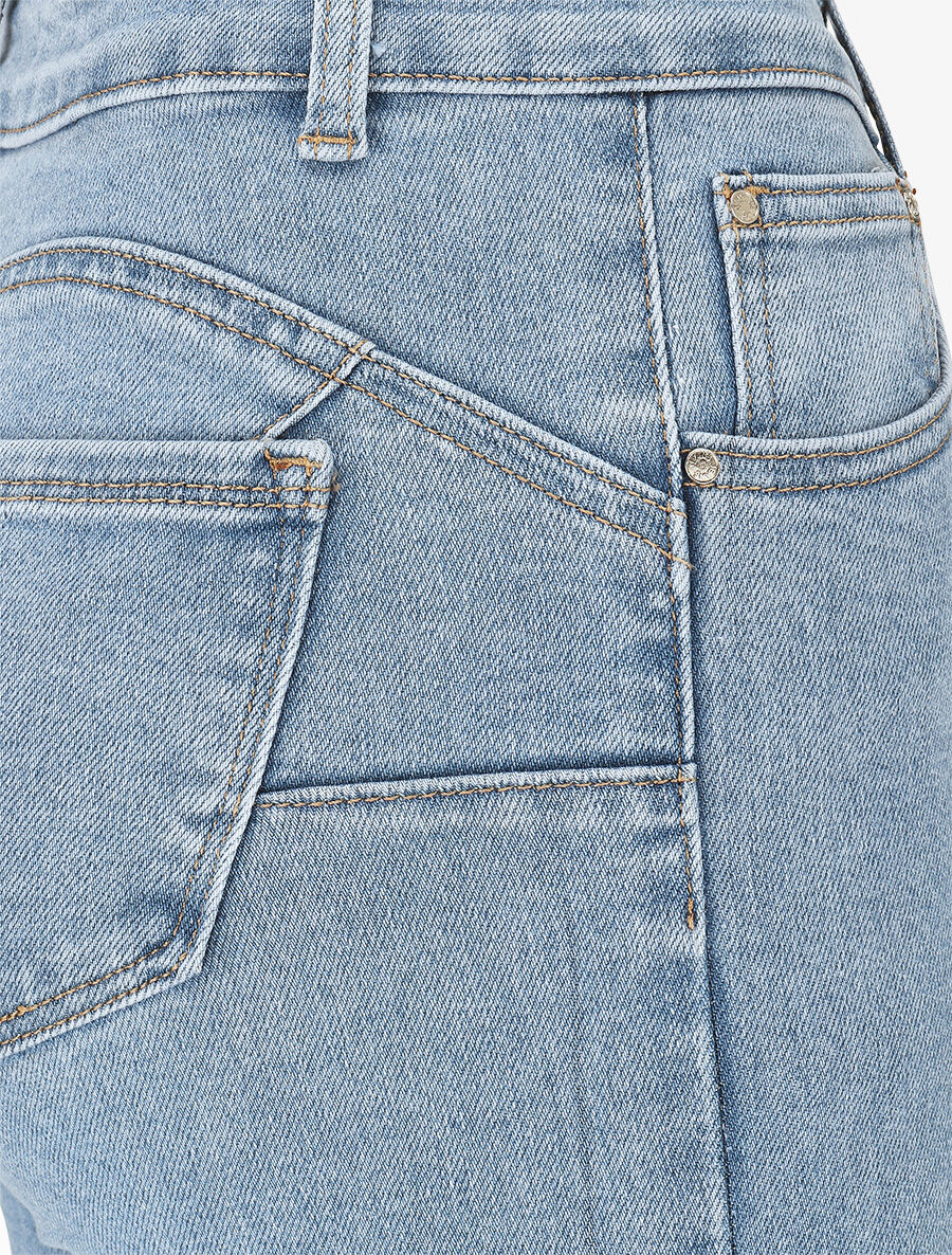 Jean push up coupe flare - Bleu clair - 3