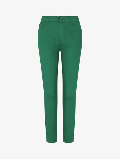 Jean skinny grande taille effet push up - Vert - 4
