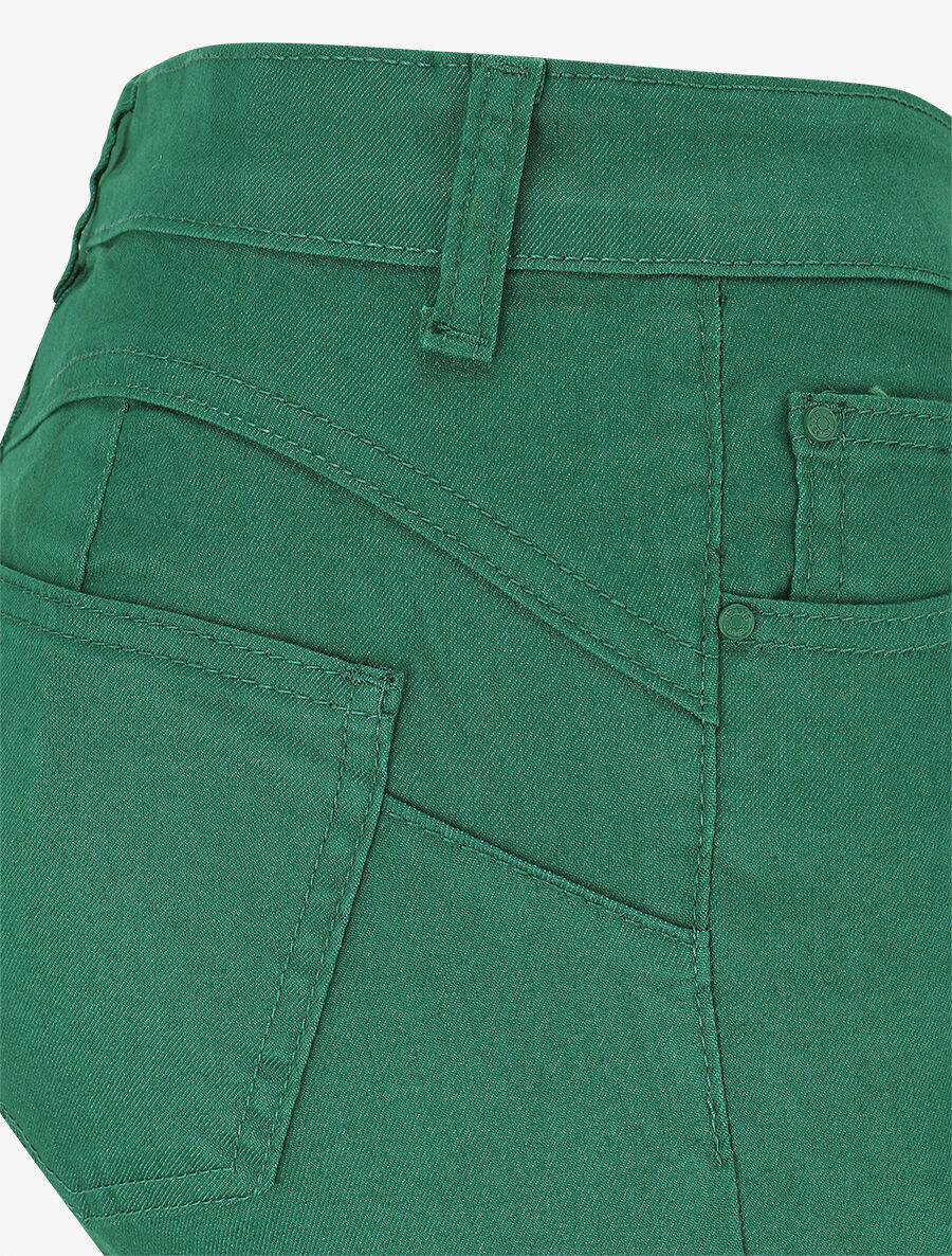 Jean skinny grande taille effet push up - Vert - 3