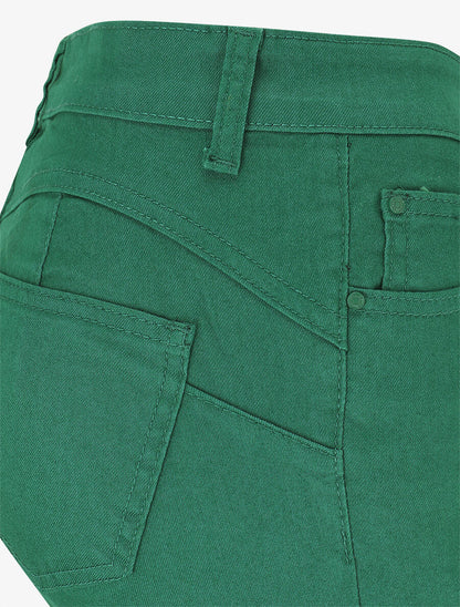 Jean skinny grande taille effet push up - Vert - 3