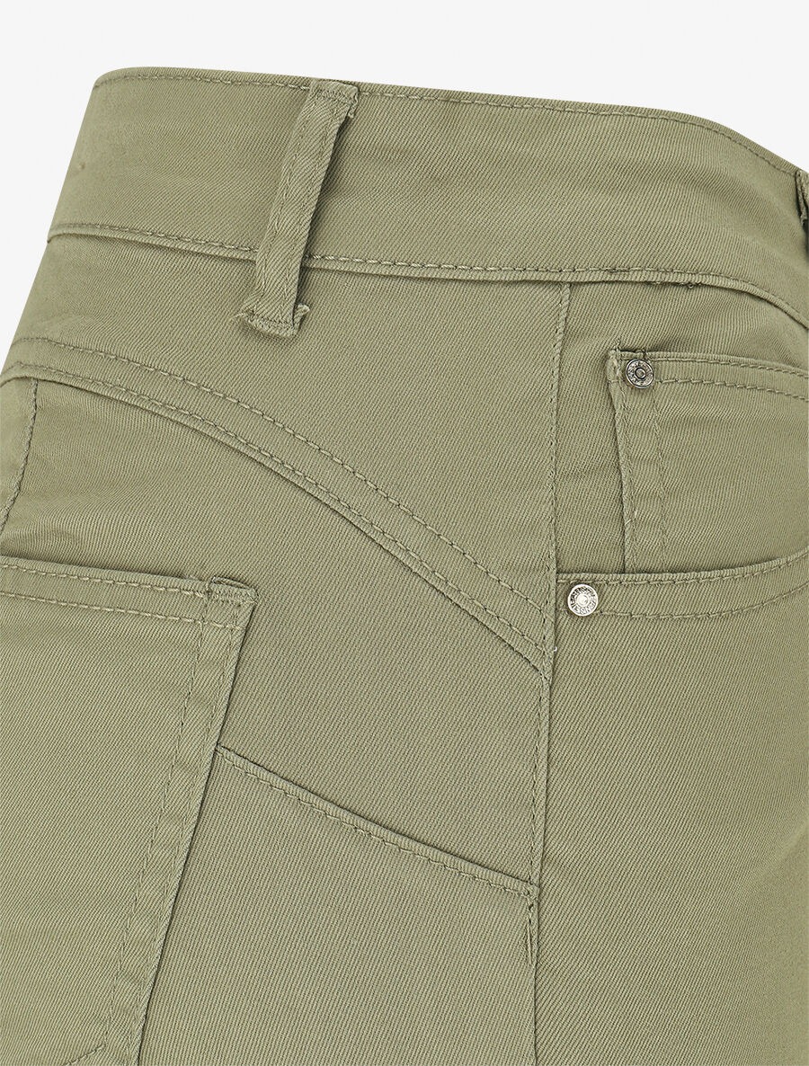 Jean skinny grande taille effet push up - Kaki - 3