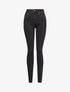 Jean slim extra long à taille standard - Noir - 1