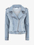 Veste en jean zippée - Bleu - 1