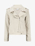 Veste en jean zippée - Beige - 1
