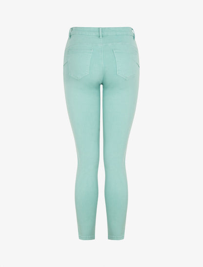 Jean uni standard coupe slim - Vert d&