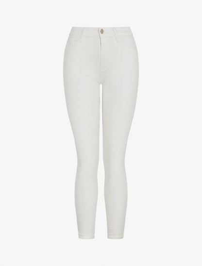 Jean uni standard coupe slim - Crème - 1