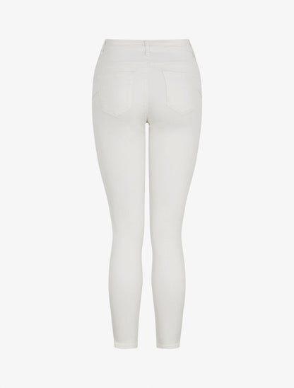 Jean uni standard coupe slim - Crème - 2