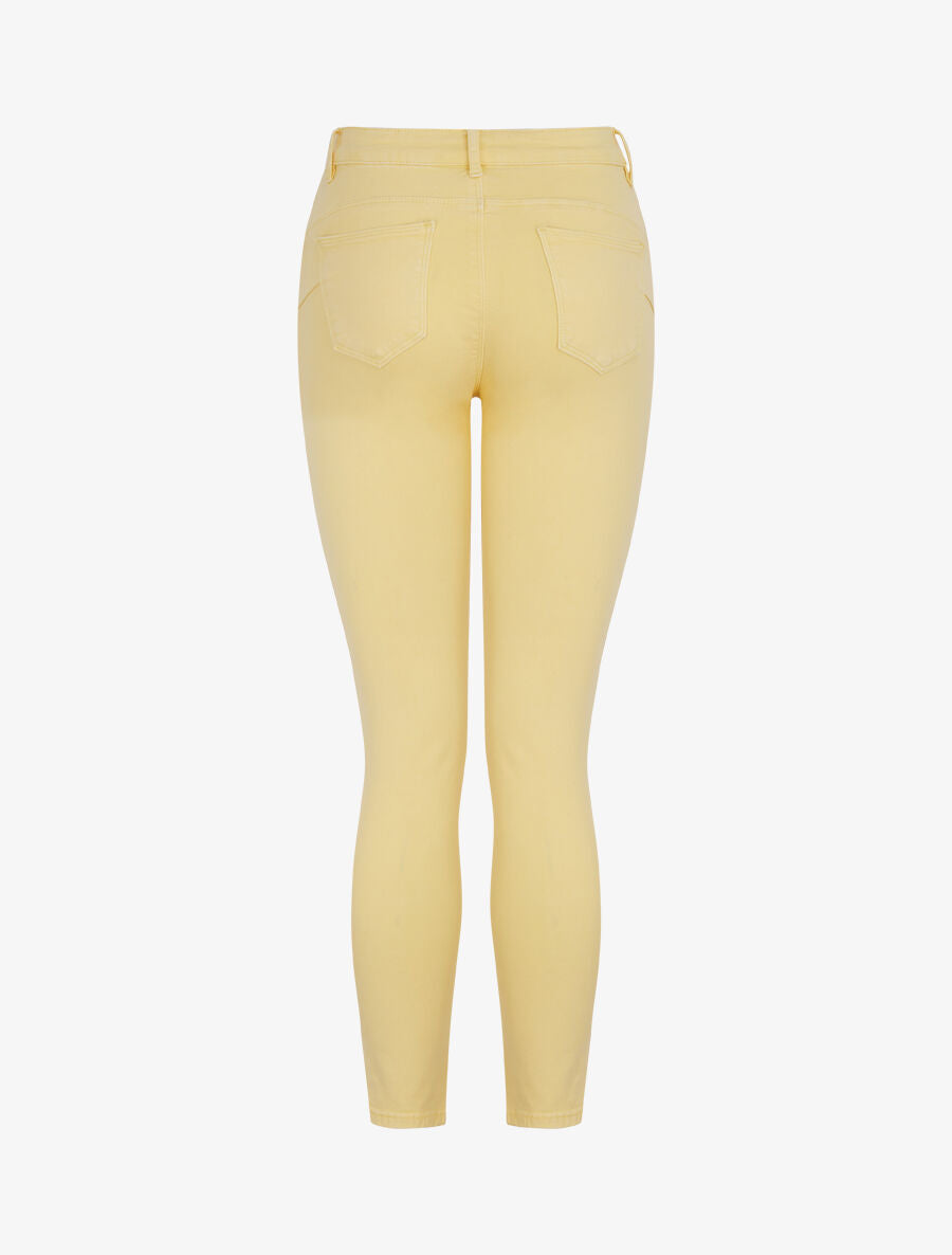 Jean uni standard coupe slim - Jaune - 2