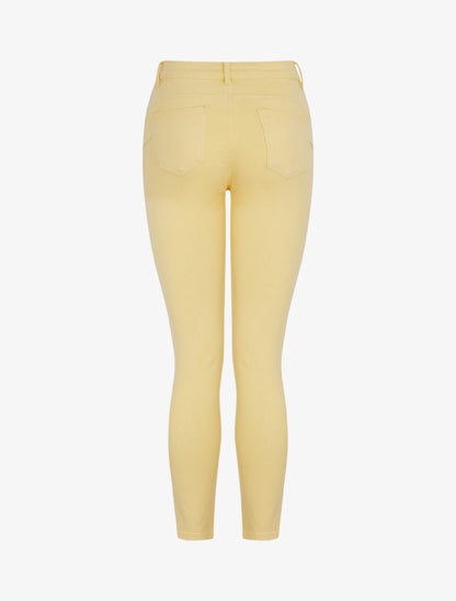 Jean uni standard coupe slim - Jaune - 2