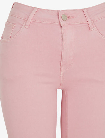 Jean uni standard coupe slim - Rose - 3