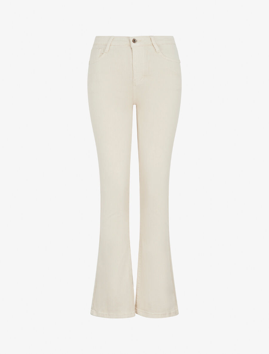 Jean push up coupe flare - Beige - 1