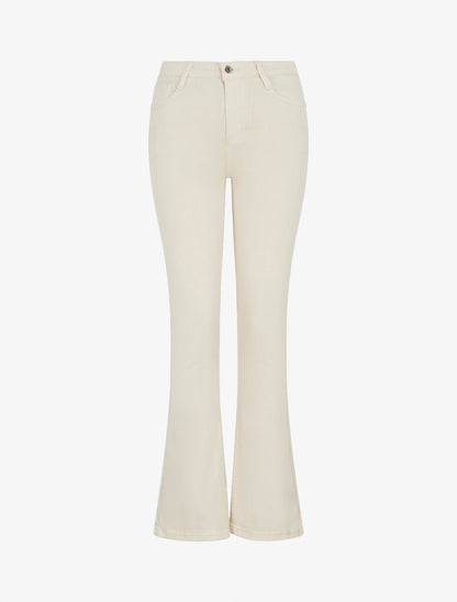 Jean push up coupe flare - Beige - 1