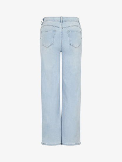 Jean wide leg coupe droite - Bleu - 2