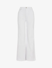 Jean coupe ample taille haute - Blanc - 1