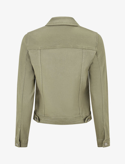 Veste en jean ajustée - Kaki - 2