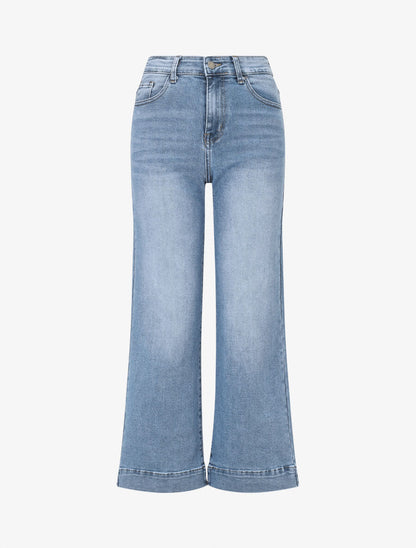 Jean wide leg classique - Bleu - 4