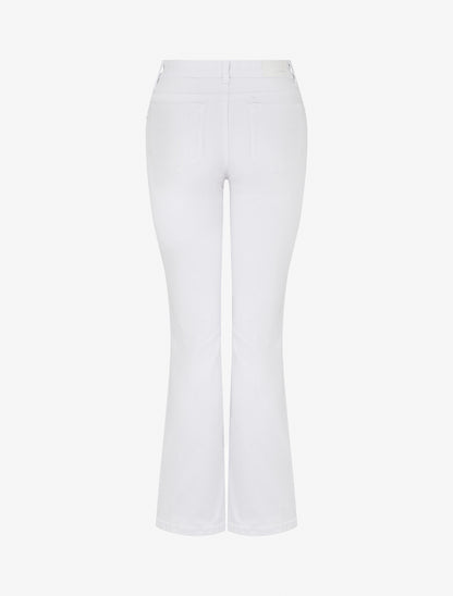 Jean uni coupe bootcut - Blanc - 2
