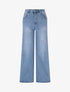Jean ample coupe droite - Bleu - 1