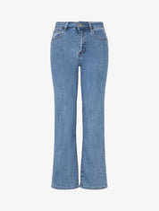 Jean droit taille haute - Bleu - 1